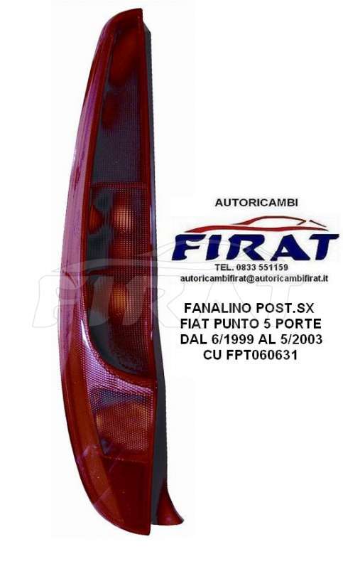 FANALINO FIAT PUNTO 5P 99 - 03 POST.SX